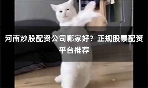 河南炒股配资公司哪家好？正规股票配资平台推荐