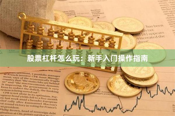 股票杠杆怎么玩：新手入门操作指南